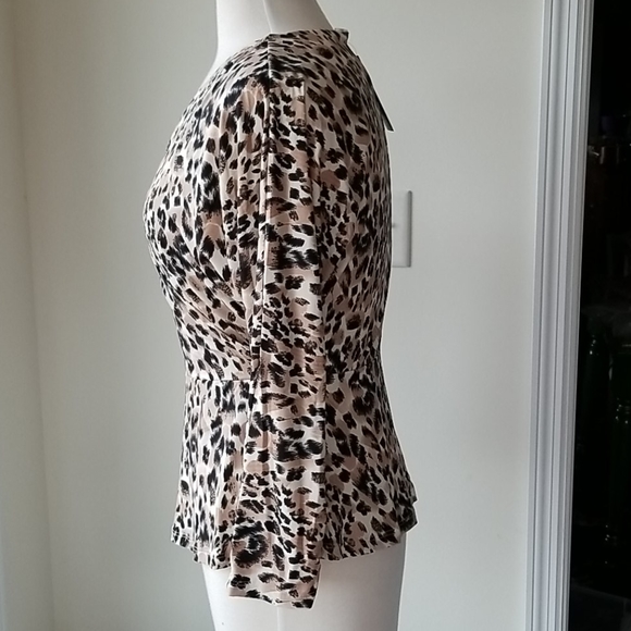DOUBLJU by October Love Leopard Print Top - Picture 3 of 7